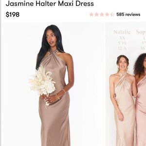 Show Me Your MuMu dress in dune. Worn once. I’m 5’1 and this dress was hemmed.